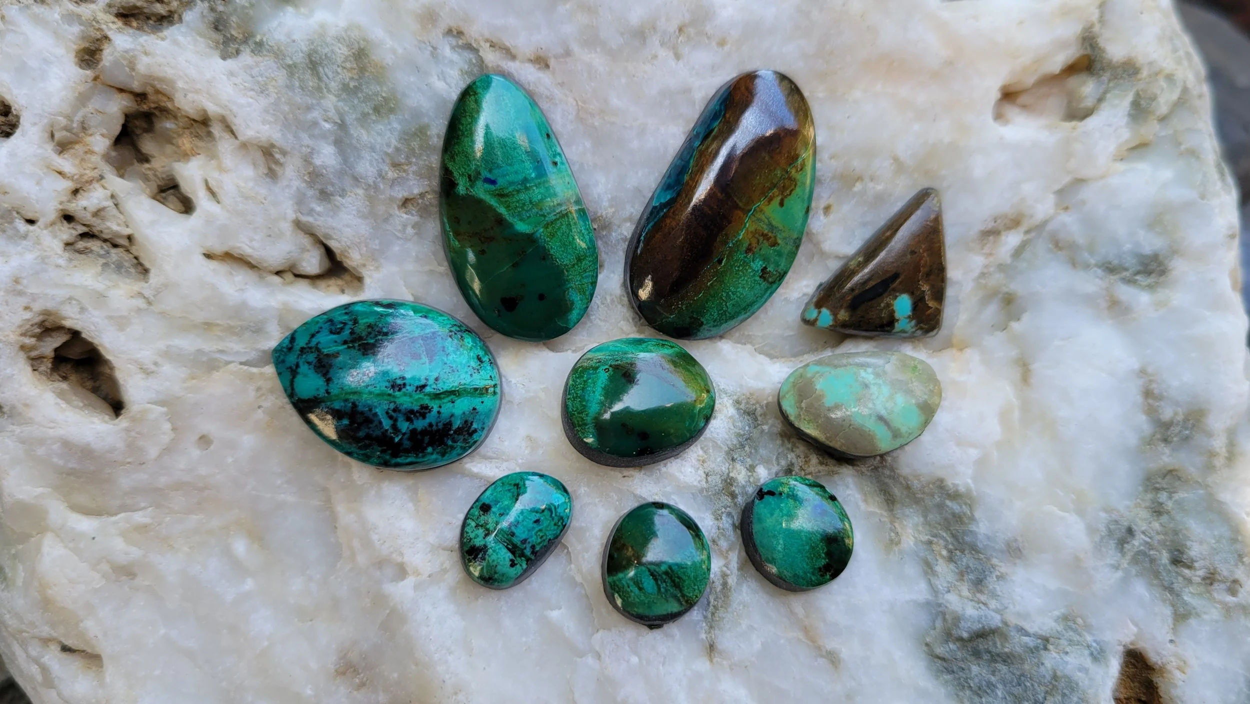 Summer Colors of Chrysocolla, Turquoise, Variscite, oh my! — Ozone